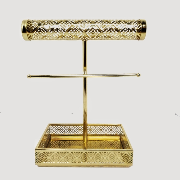 JEWELRY STAND Gold Classy & Feminine - Picture 1 of 3